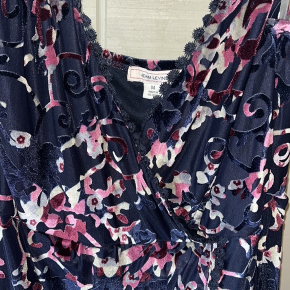 Faux Velvet Romper Dress - Picture 3 of 11